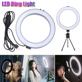 Soporte De maquillaje/Celular con luz en anillo De Selfie y lámpara LED 8 pulgadas