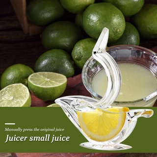 confiable exprimidor de limón acrílico máquina manual transparente pequeño clip de fruta en forma de barco