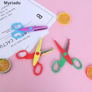 [myriadu] 6 piezas de tijeras de álbum artesanal zig zag para papel escolar creative diary.