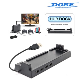 Dobe Hub Dock para Nintendo Switch Dock USB Hu 4 puertos de salida para controladores Pro cableados, teclado