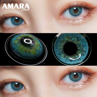 AMARA lentes de contacto de Color recetado 1 par (2 piezas) cambio de Color de ojos 1 año azul marrón gris (1)