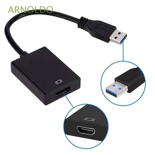 ARNOLDO AH150 USB 3.0 to HDMI PC Drive Audio Converter Video Cable Adapter Video Card Laptop External For PC HDTV Multi Monitor HD 1080P/Multicolor