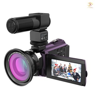 E&T Andoer 4K videocámara 1080P 48MP WiFi cámara de vídeo Digital IR Night Sight 16X Zoom Digital con 0.
