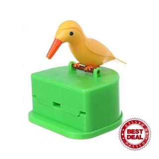 Dispensador De Palillos De Dientes De Pájaro Creativo Prensado Automático Palillo Caja G8D1