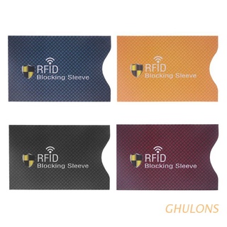 ghulons 1pc anti robo para rfid protector de tarjeta de crédito bloqueo de la funda de la piel caso nuevo