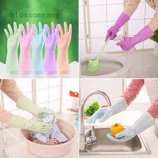 Hot Rusable guantes impermeables antideslizantes para lavar platos, guantes de limpieza para cocina