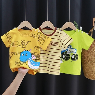 Los niños de manga corta T-shirt bebé ropa de verano de las niñas Tops de los hombres de moda ropa de los niños estilo bab