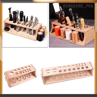 [bangbang_pra] Soporte De Rosca De madera De cuero/estante Para perforar herramientas De perforación