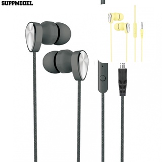 SUP L106 3.5mm Plug Dynamic Wired Heavy Bass Stereo In-ear Phone Earphone with Mic