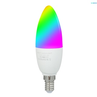 Lámpara Led 5w inteligente Candelabra Dual Mode blanco y Rgb 16 colores millones E14 wifi