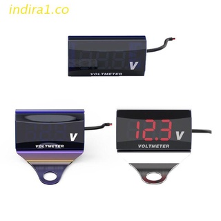 indira1 8V-150V LED Pantalla Digital Voltímetro Coche Motocicleta Voltaje Panel Medidor Con Soporte