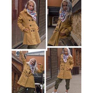 FTLZZ-abrigo largo y cálido de mezcla de lana para mujer, abrigo de Cachemira ajustado con solapa, talla grande, Otoño e Invierno (5)