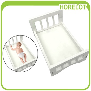 [horalot] Canasta De cuna desmontable para Cama De madera accesorios fotográficos para niños fotografía bebé fondo Posing estudio recién nacido