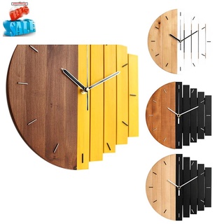 reloj de pared de madera ern diseño vintage rústico shabby reloj tranquilo arte reloj decoración del hogar d