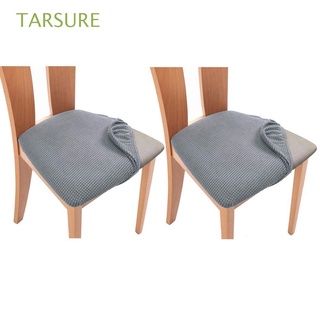 TARSURE 2PCS Home Decor Chair Cover Stretch Slipcovers Seat Covers Dining Chair Elastic Removable Seat Cushion Protector/Multicolor