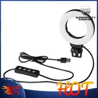 #[Ready Stock] 4 Inch Video Conference Ring Fill Ring Vlog Photography Update Clip Live Light (1)