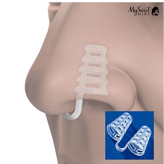 myswe anti ronquidos respira fácil ayuda para dormir dilatador nasal dispositivo nariz clip tapón de ronquido