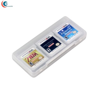 Clear 6 in 1 Game Card Storage Case for Nintendo 3DS XL LL NDS Dsi
