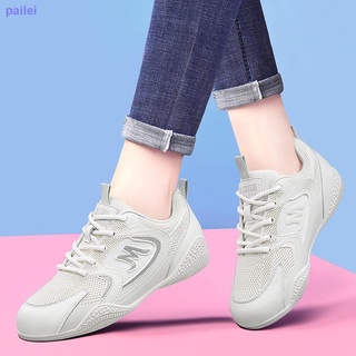 Verano blanco zapatos mujer 2021 nuevo estilo delgado transpirable malla todo-partido de fondo plano luz suave suela casual zapatos deportivos