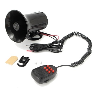 elitecycling 6 sonidos alarma de coche portátil megáfono sirena bocina pa altavoz kit de sistema de micrófono (2)