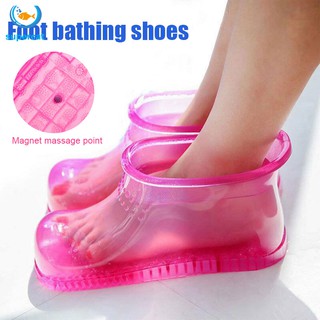 Botas de masaje de baño de pies SPA hogar relajación cubo botas cuidado de pies caliente Compres zapatos