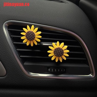 [jitinayuan] clip de perfume de salida de aire de coche girasol aire acondicionado outl