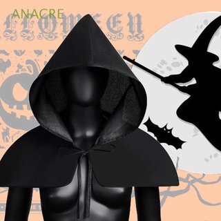 ANACRE Terrible Headgear Gothic Hat Cosplay Halloween Cloak Assassin Men Cool Black Unisex For Women Scary Costumes/Multicolor