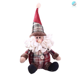 Ola regalo de navidad lindo Santa Claus muñeco de nieve alce algodón peluche adornos árbol de navidad decoración de mesa muñeca