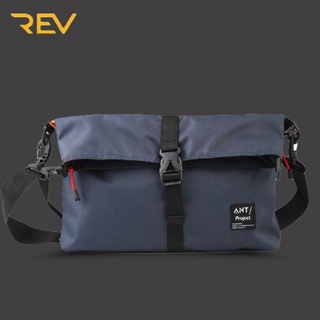 Rev - bolso bandolera para ordenador portátil de calidad prémium, bolsa de cintura para hombre, color azul marino