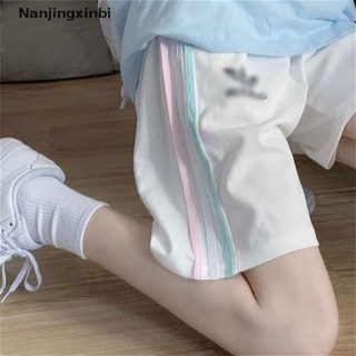 [nanjingxinbi] verano casual mujer pantalones deportivos de cintura alta hip hop ancho pierna pantalones [caliente]