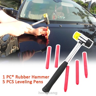 6 piezas Manual de mano DIY cuerpo de coche eliminar martillo de goma Kit de herramientas de reparación
