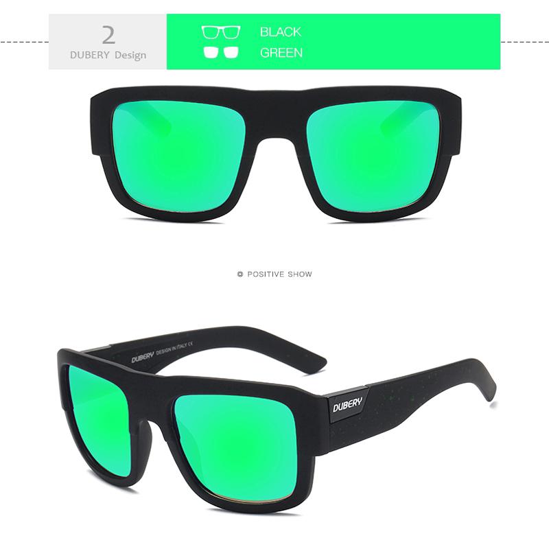 Dubery lentes De Sol polarizados De Moda para hombre cuadradas gafas De Sol para hombre lentes De Sol Uv400 al aire libre (4)