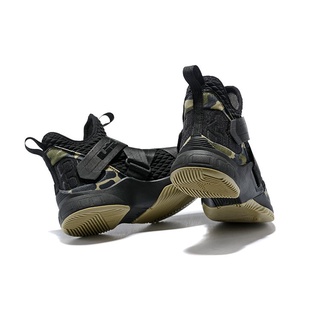 Lebron James Soldier 12 LBJ Nike zapatos de baloncesto camuflaje ejército verde