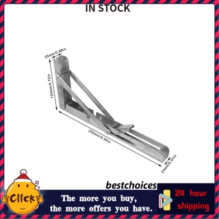 Bestchoices - soporte de mesa plegable (2 unidades, 10 pulgadas, triángulo, acero inoxidable, soporte para pared)