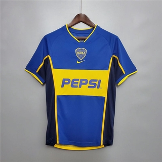 Camiseta Retro 2002 De Futebol Boca Juniors Home 1st