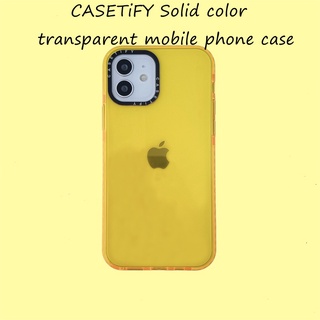 CASETiFY Funda IPhone 13 11 12 7 8 Plus X XR XS Max Pro SE 2020 12 Mini Ins Amarillo Suave TPU Silicona A Prueba De Golpes Transparente