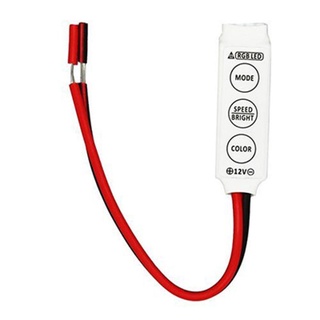 [resorte] Mini controlador regulador interruptor para RGB 5050 3528 SMD LED tira de luces DC 12V MY-A10
