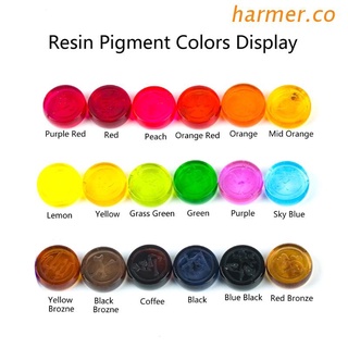 har2 18 colores epoxi y resina uv pigmento universal resina colorante super concentrado translúcido epoxi pigmento resina colorante artesanía
