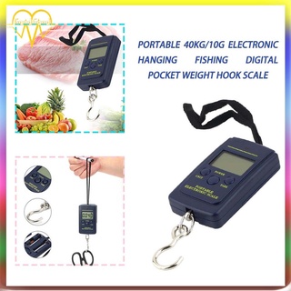 [Mall] Portátil 40 kg/10g electrónico colgante de pesca Digital bolsillo peso gancho escala