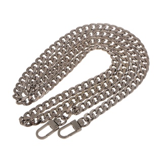 moda de metal plano bolso de la bolsa de la cadena con hebillas bolsa de repuesto de la correa de 47"