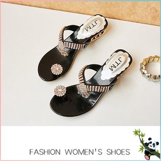 [QC] Zapatillas De Playa Brillantes Para Mujer , Fiesta , Diamantes De Imitación , (7)