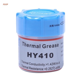 POOP 10g HY410-CN10 grasa térmica Chipset CPU compuesto de enfriamiento pasta de silicona 1.42W