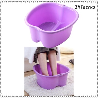 bañera de pies, lavabo de plástico resistente para pedicura y masaje perfecto para remojar los pies, uñas de los pies y tobillos (3)