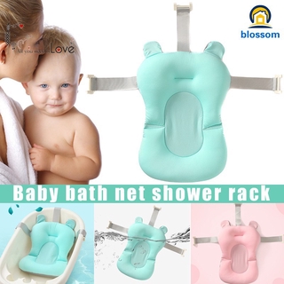 Bebé plegable bañera de baño almohadilla de seguridad infantil ducha antideslizante cojín de plástico red estera moda (1)