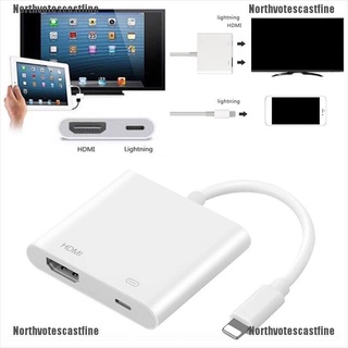 Northvotescastfine Lightning Digital AV adaptador 8Pin Lightning a HDMI Cable para iPhone 8 7 X iPad NVCF