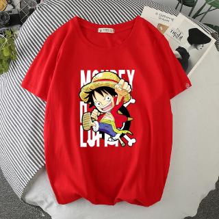 Verano De Los Hombres De Manga Corta T-shirt Trend One Piece Luffy Ropa Tops Motion Juntos (2)
