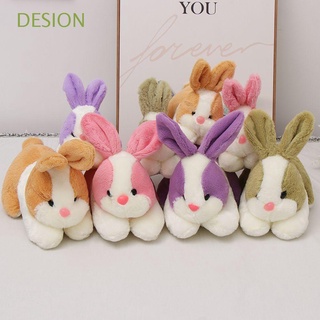 DESION Kids Plush Toys Simulation Soft Stuffed Rabbit Plush Doll Christmas Gift Home Decor Household Cartoon Cute Bunny/Multicolor