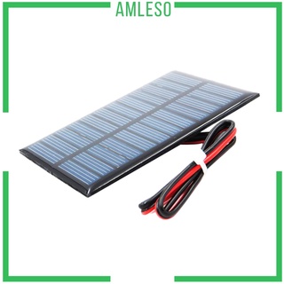 [AMLESO] Cargador de batería portátil de Panel Solar para coche, barco, hogar, 4 v, 55 x 55 mm (1)