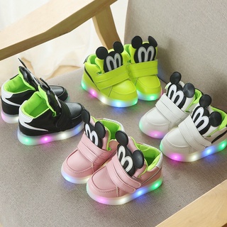 Zapatos de los niños de dibujos animados zapatos luminosos zapatos de los niños de moda Casual zapatos