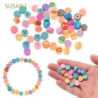 Susan1 50PCS 10mm artesanía decoración joyería hacer collar colgante accesorios sueltos perlas flor polimérica arcilla espaciador